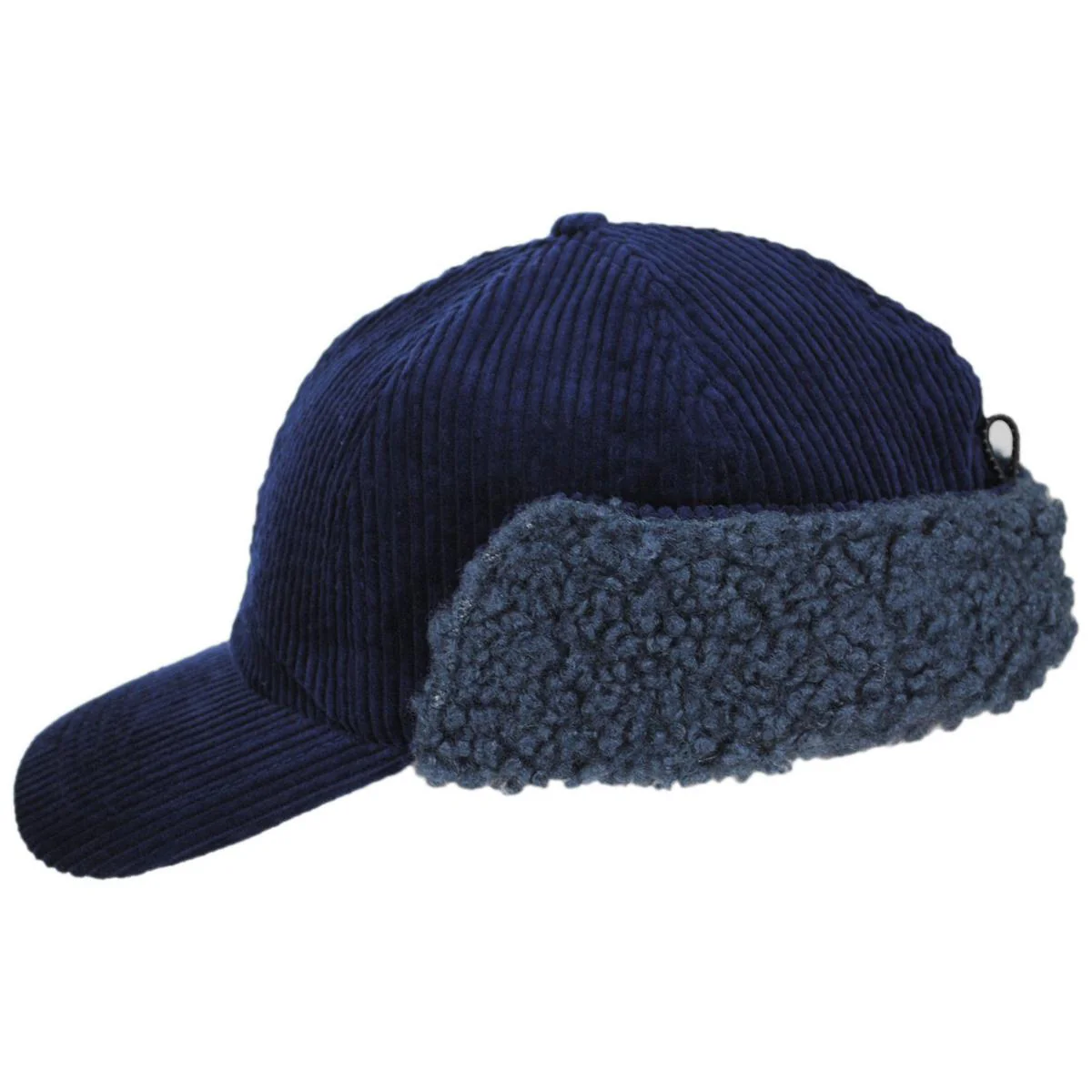 Corduroy Earflap Fitted Baseball Cap - Image 8