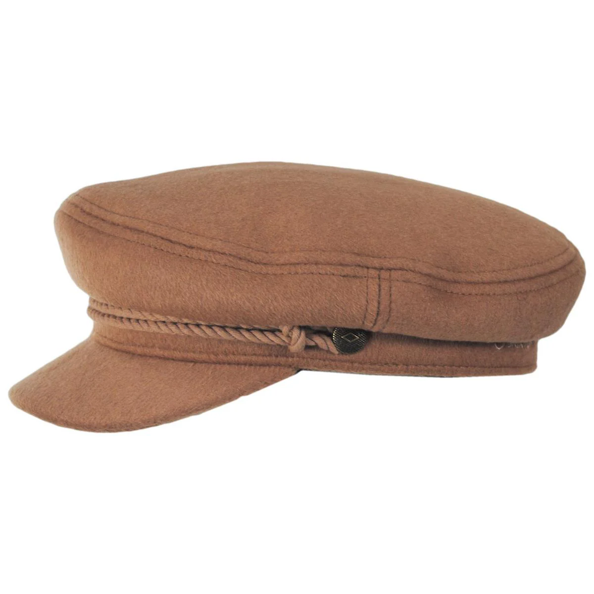 Cotton Blend Fiddler Cap - Rose Gold - Image 3