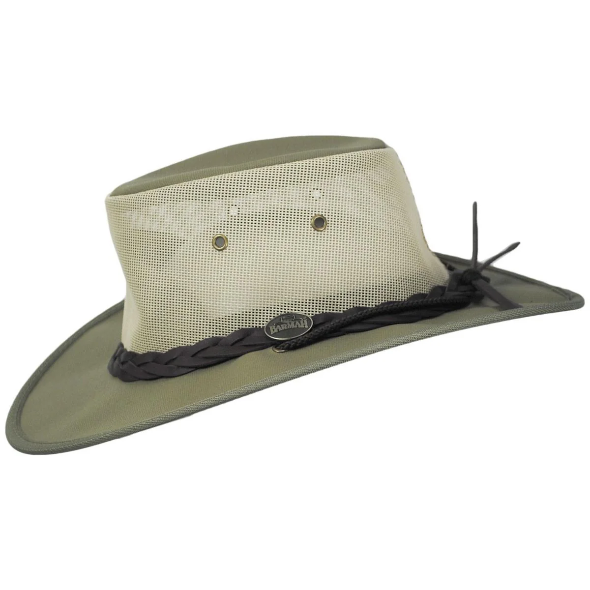 Cotton Canvas Mesh Drover Hat - Image 3