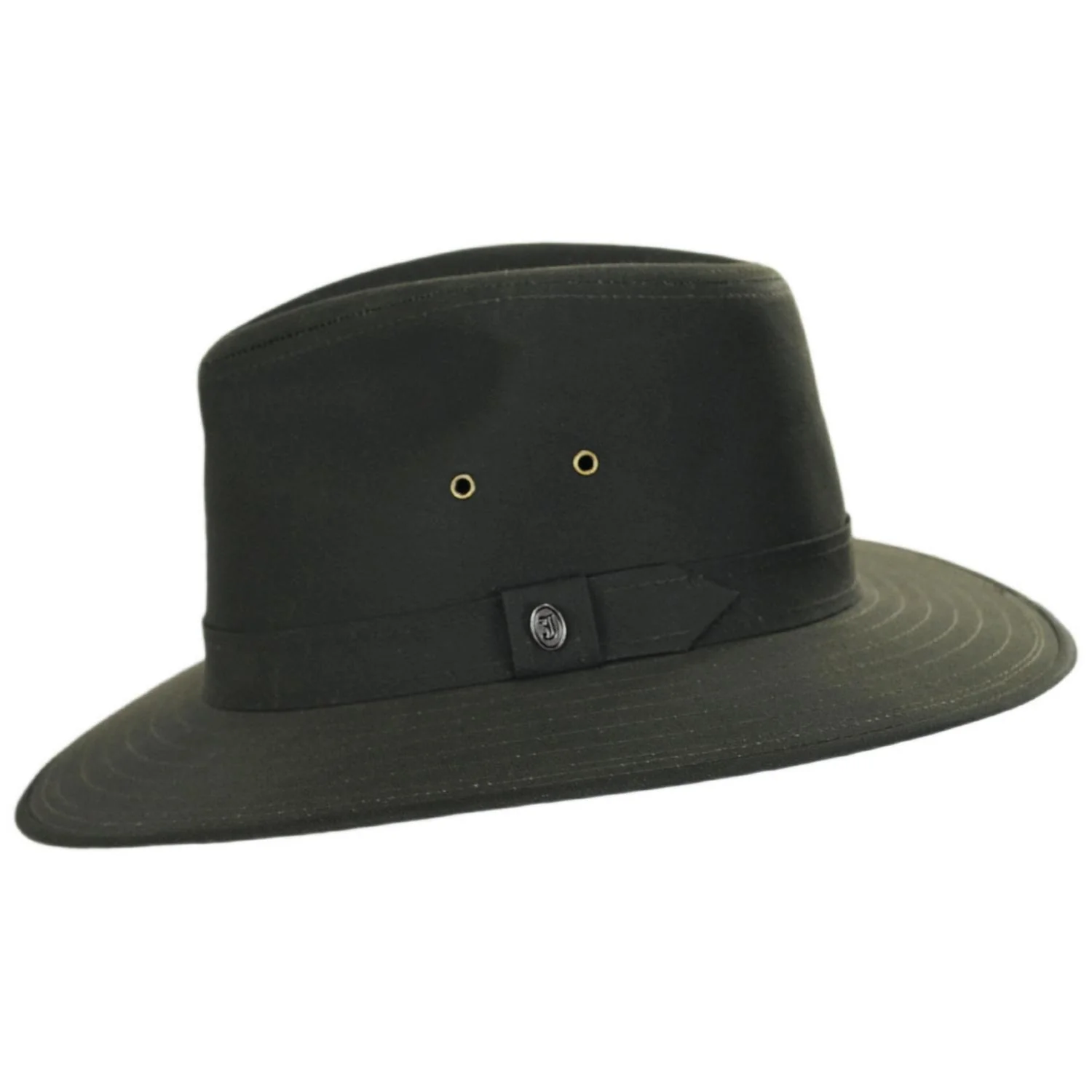 Cotton Oilcloth Safari Fedora Hat - Image 4