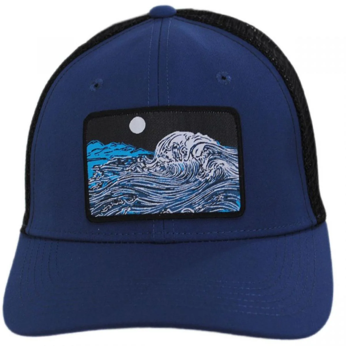 Crashing Wave Patch Trucker Snapback Baseball Cap - Image 2