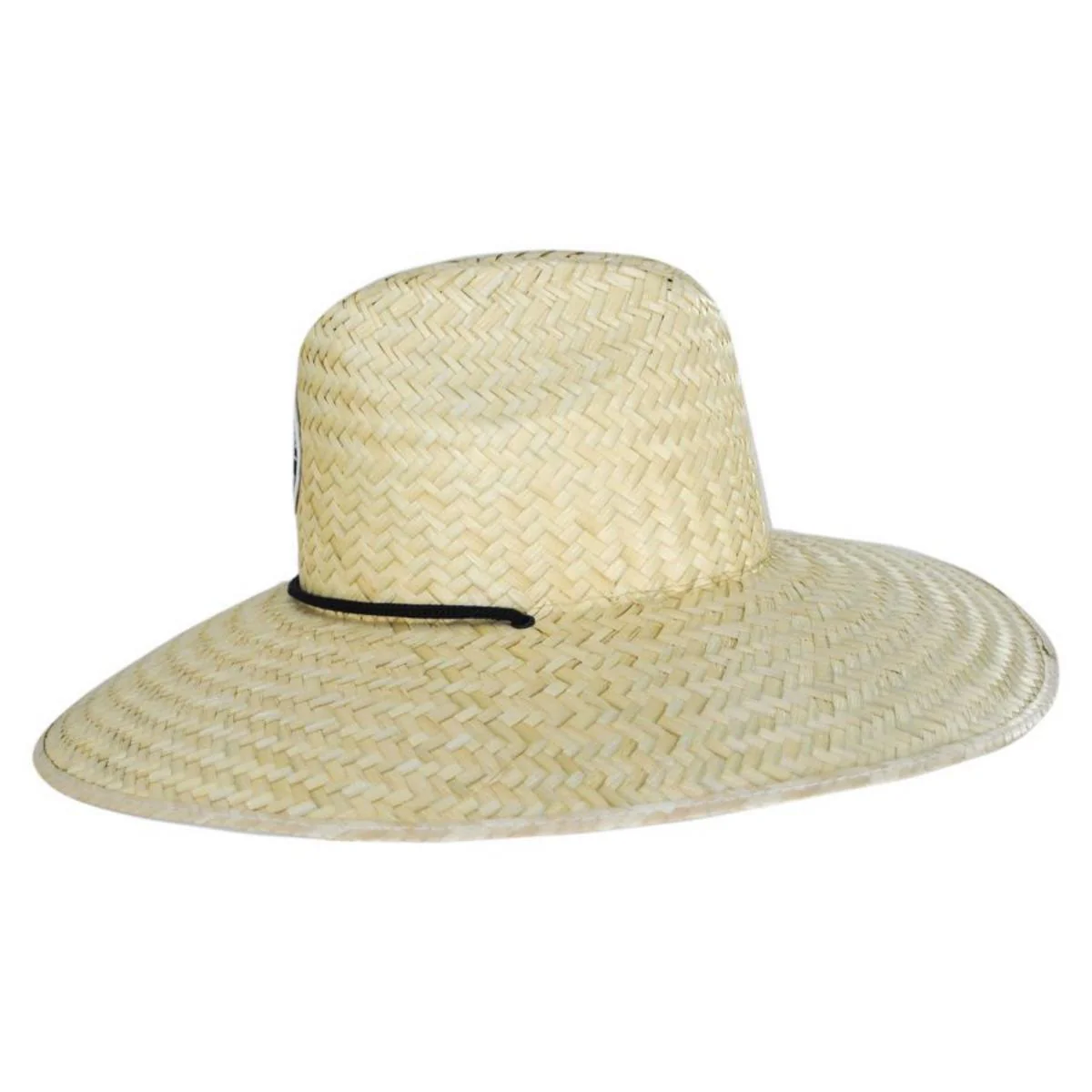 Crest Palm Leaf Straw Lifeguard Hat - Image 4