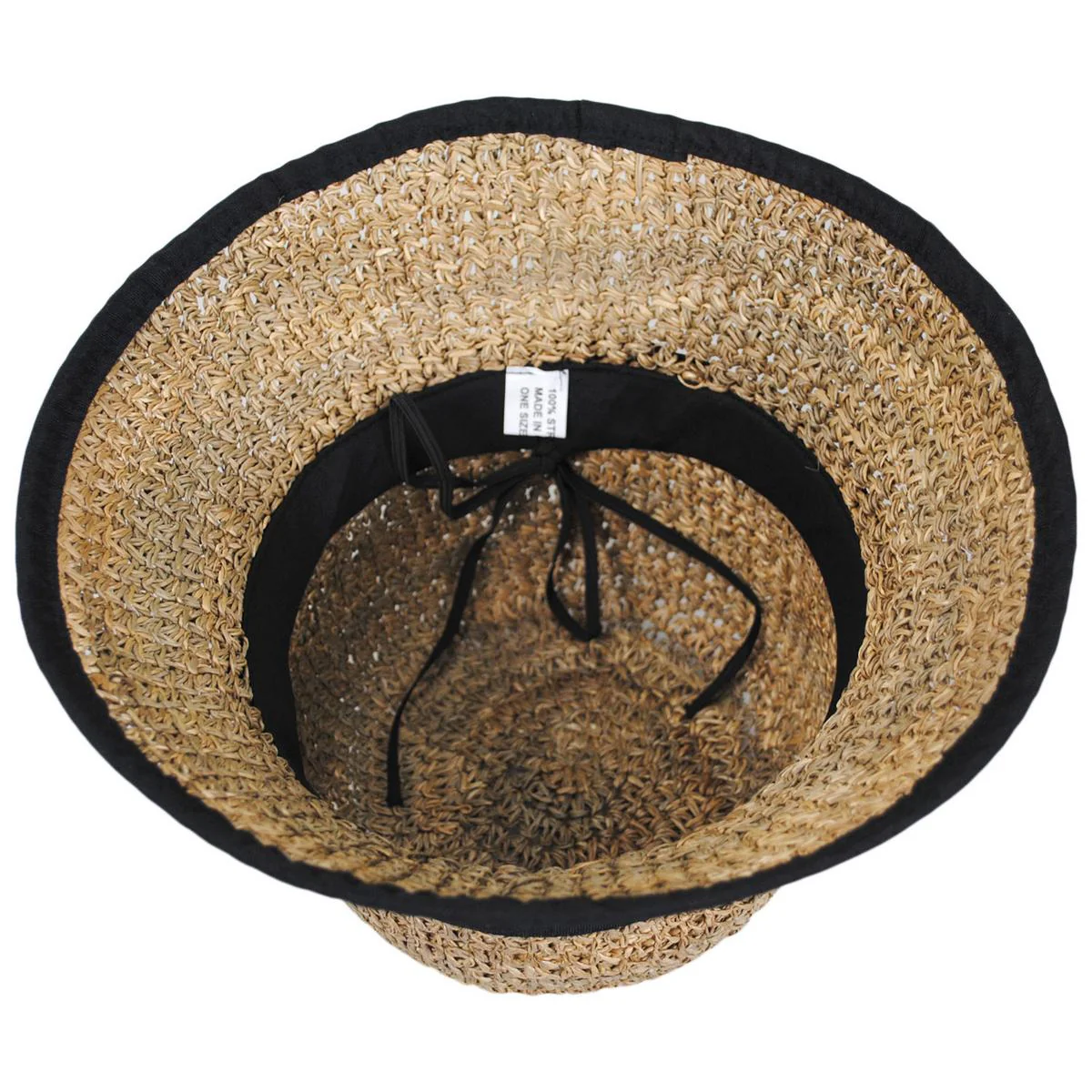 Crochet Seagrass Cloche Hat - Image 4