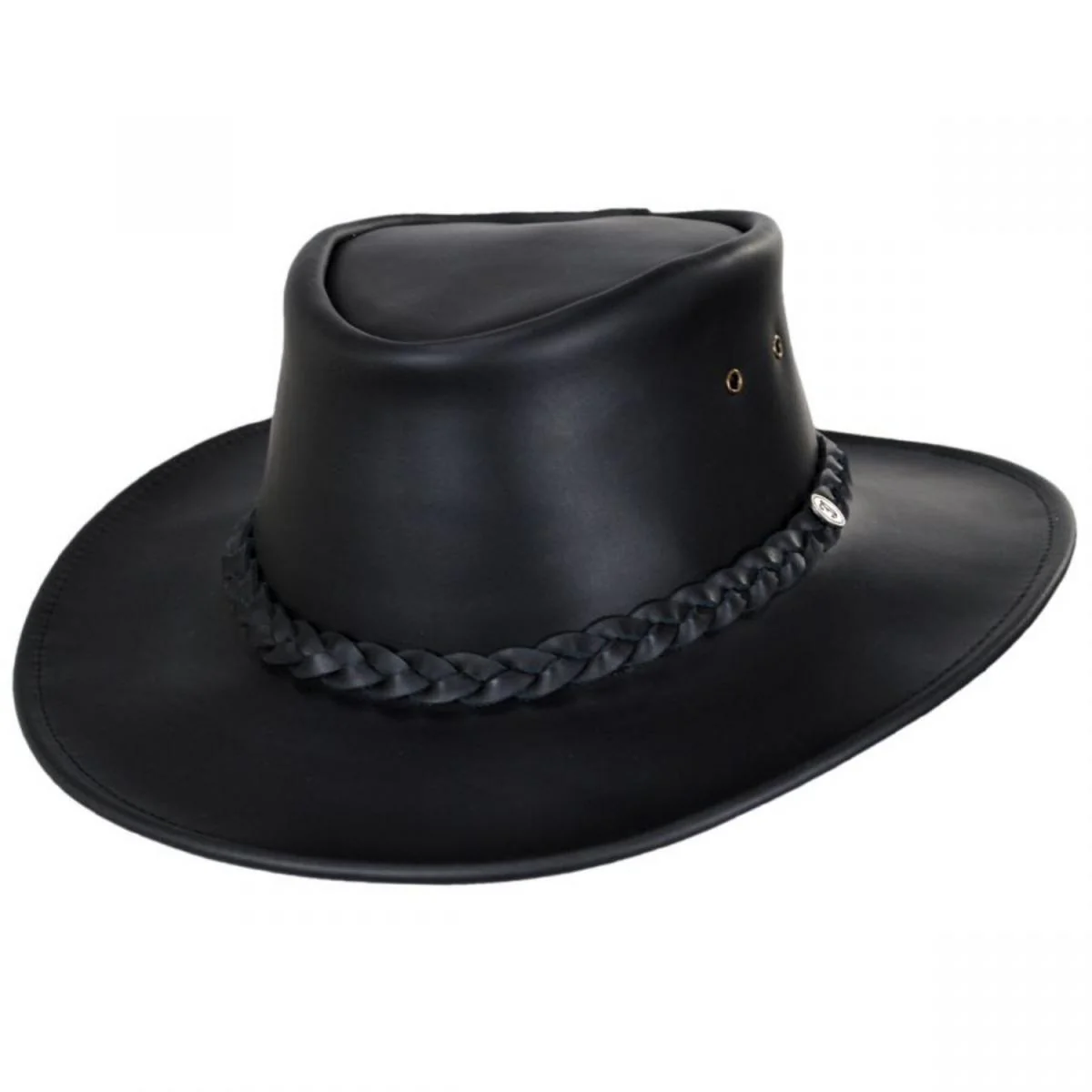 Crusher Leather Outback Hat - Image 8