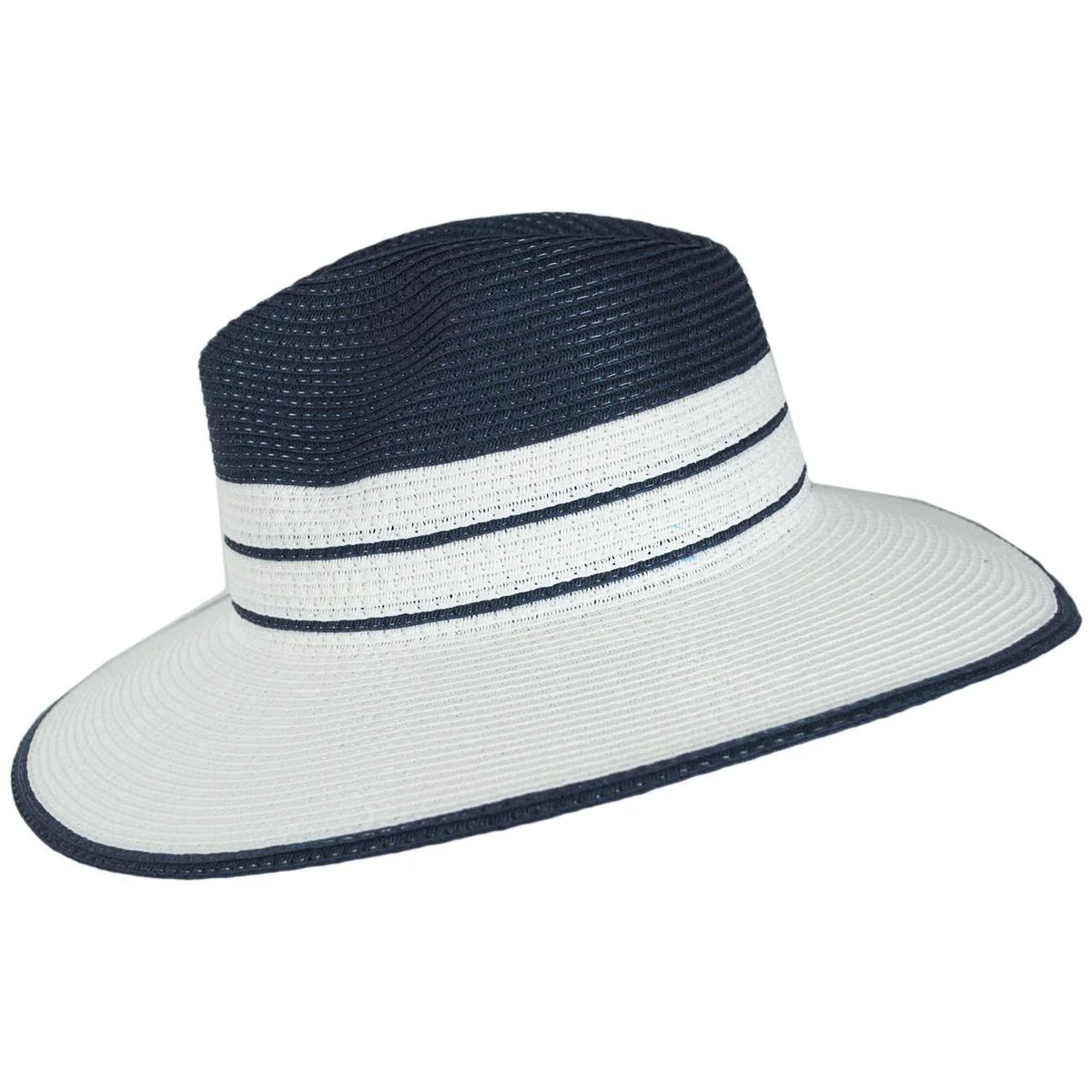 Danielle Two-Tone Toyo Straw Fedora Hat - Image 10