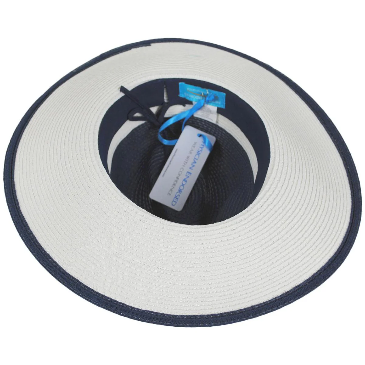 Danielle Two-Tone Toyo Straw Fedora Hat - Image 11