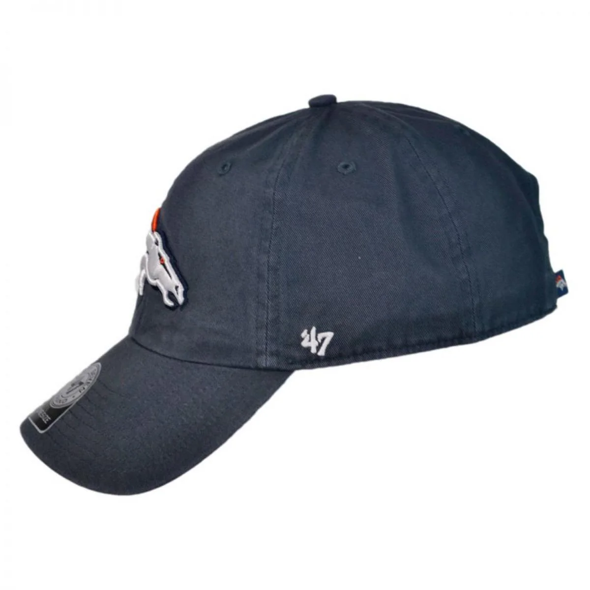Denver Broncos NFL Clean Up Strapback Baseball Cap Dad Hat - Image 3