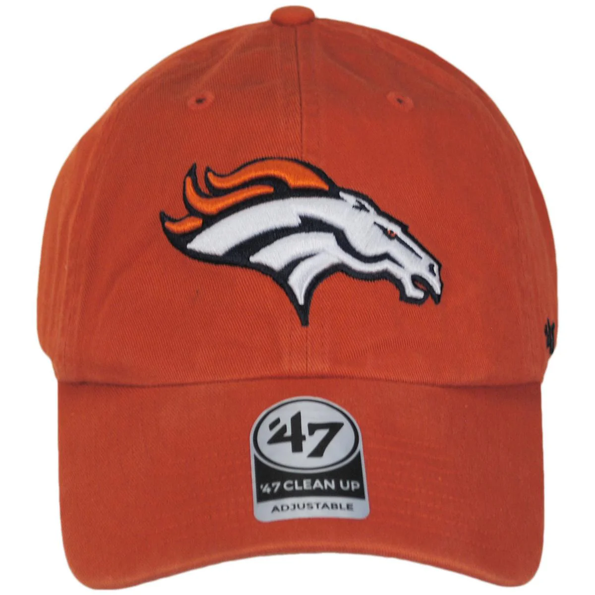 Denver Broncos NFL Clean Up Strapback Baseball Cap Dad Hat - Image 6