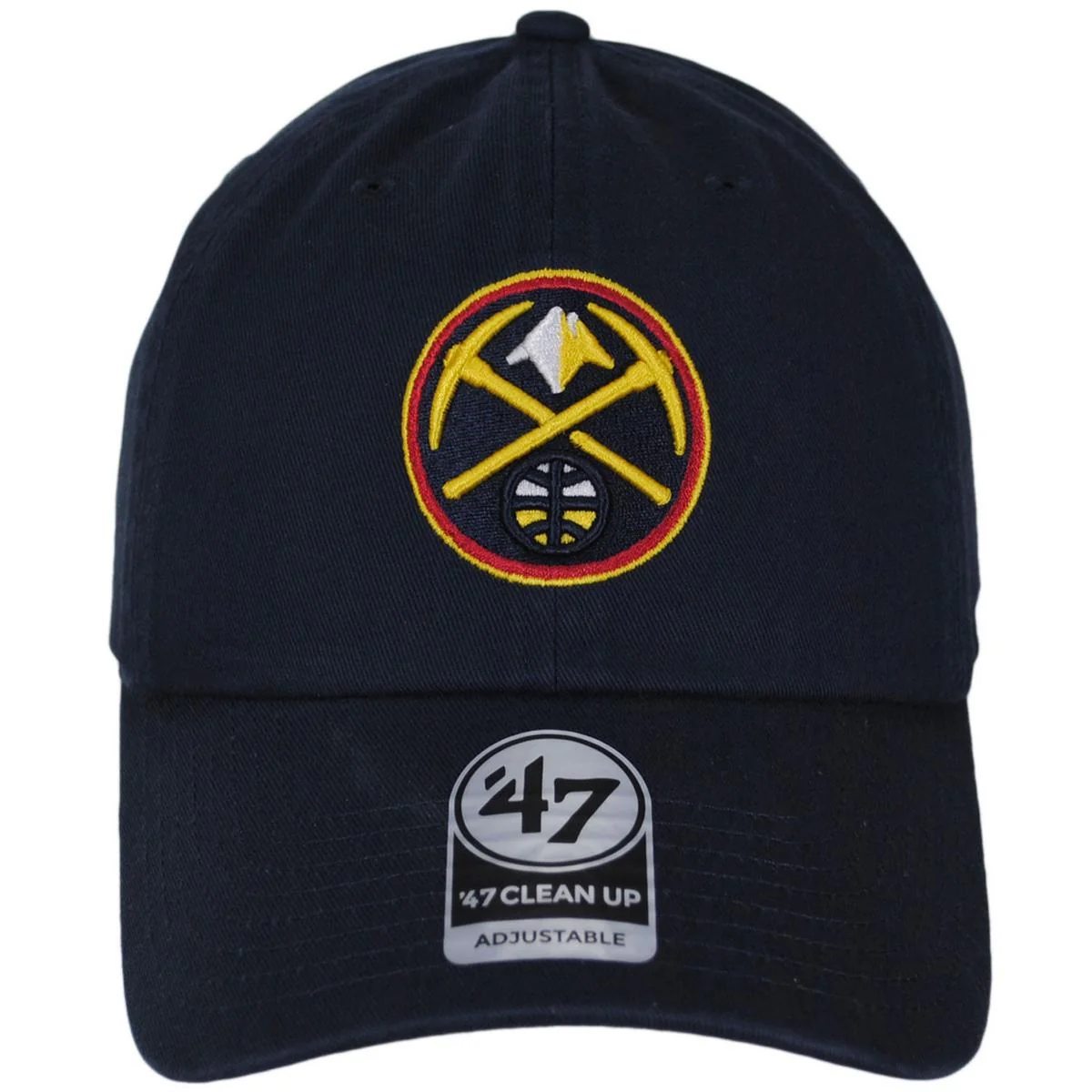 Denver Nuggets NBA Clean Up Strapback Baseball Cap Dad Hat - Image 2
