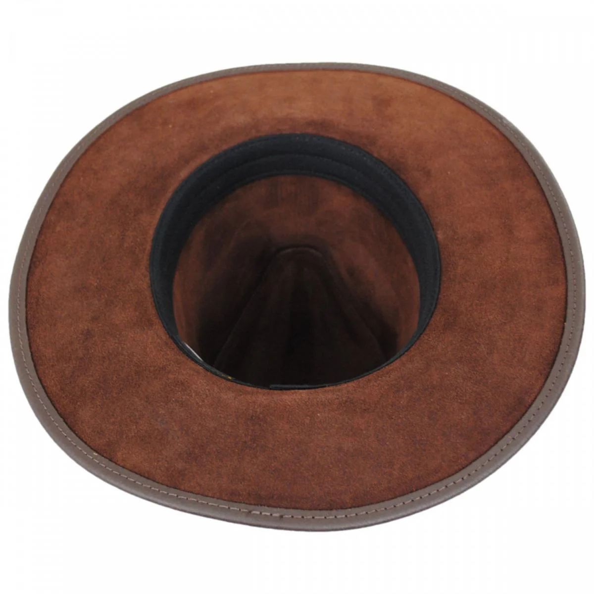 Dude Braid Conch Leather Outback Hat - Image 4