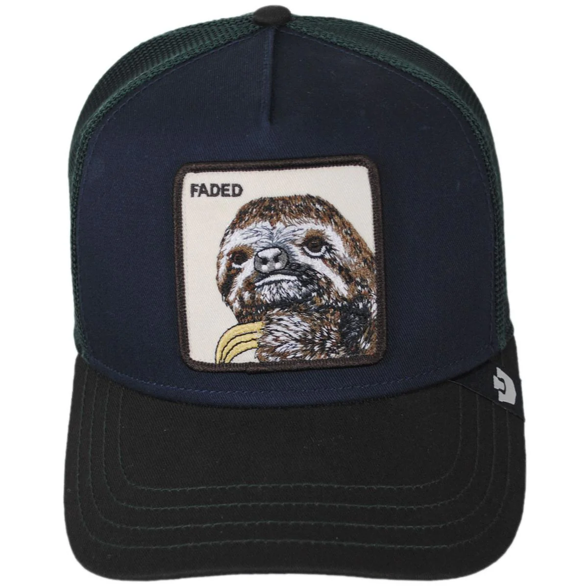 Faded Sloth Mesh Trucker Snapback Baseball Cap - Image 2