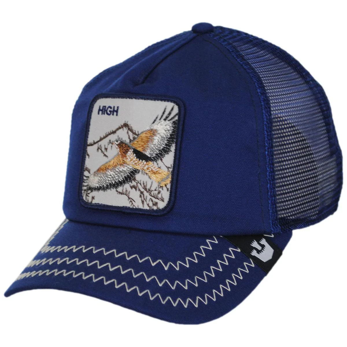 Flying High Mesh Trucker Snapback Baseball Cap