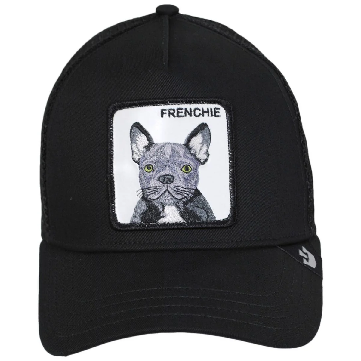 French Frenchie Mesh Trucker Snapback Baseball Cap - Image 2