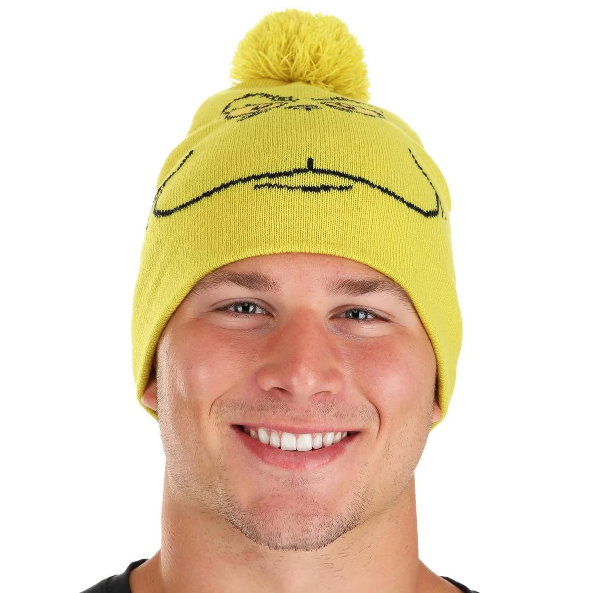 Grinch Knit Beanie with Pom - Image 2