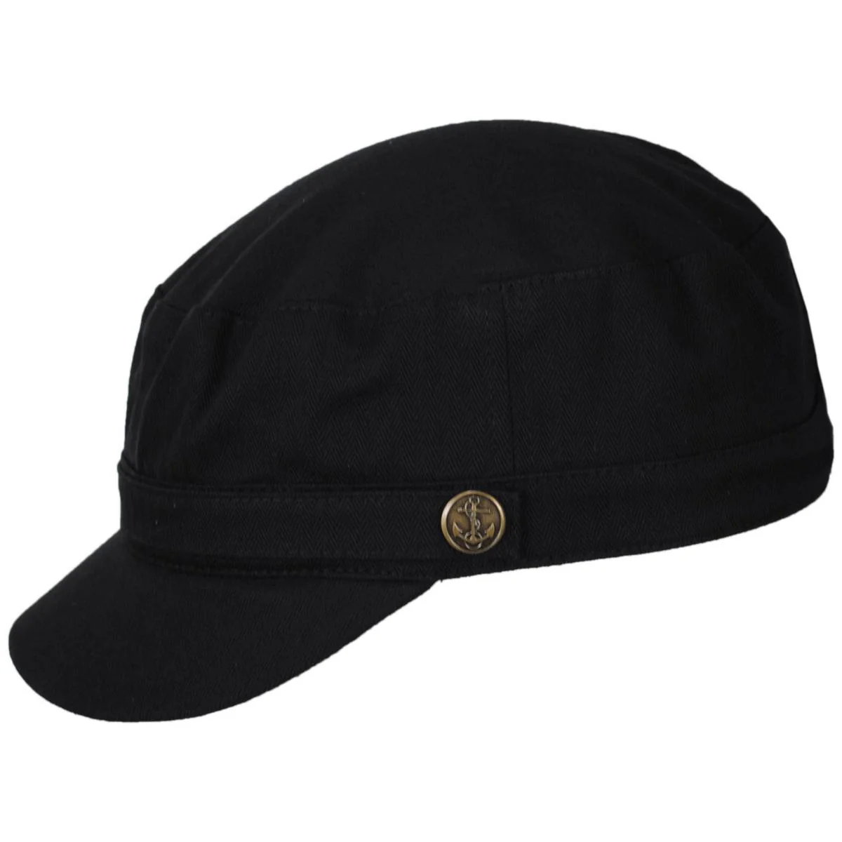 Herringbone Cotton Cadet Cap - Image 11