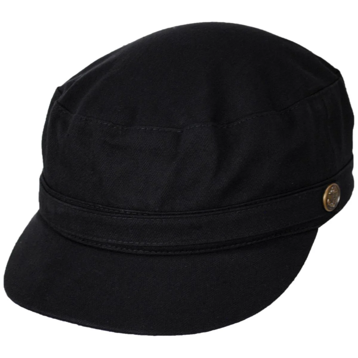 Herringbone Cotton Cadet Cap - Image 8