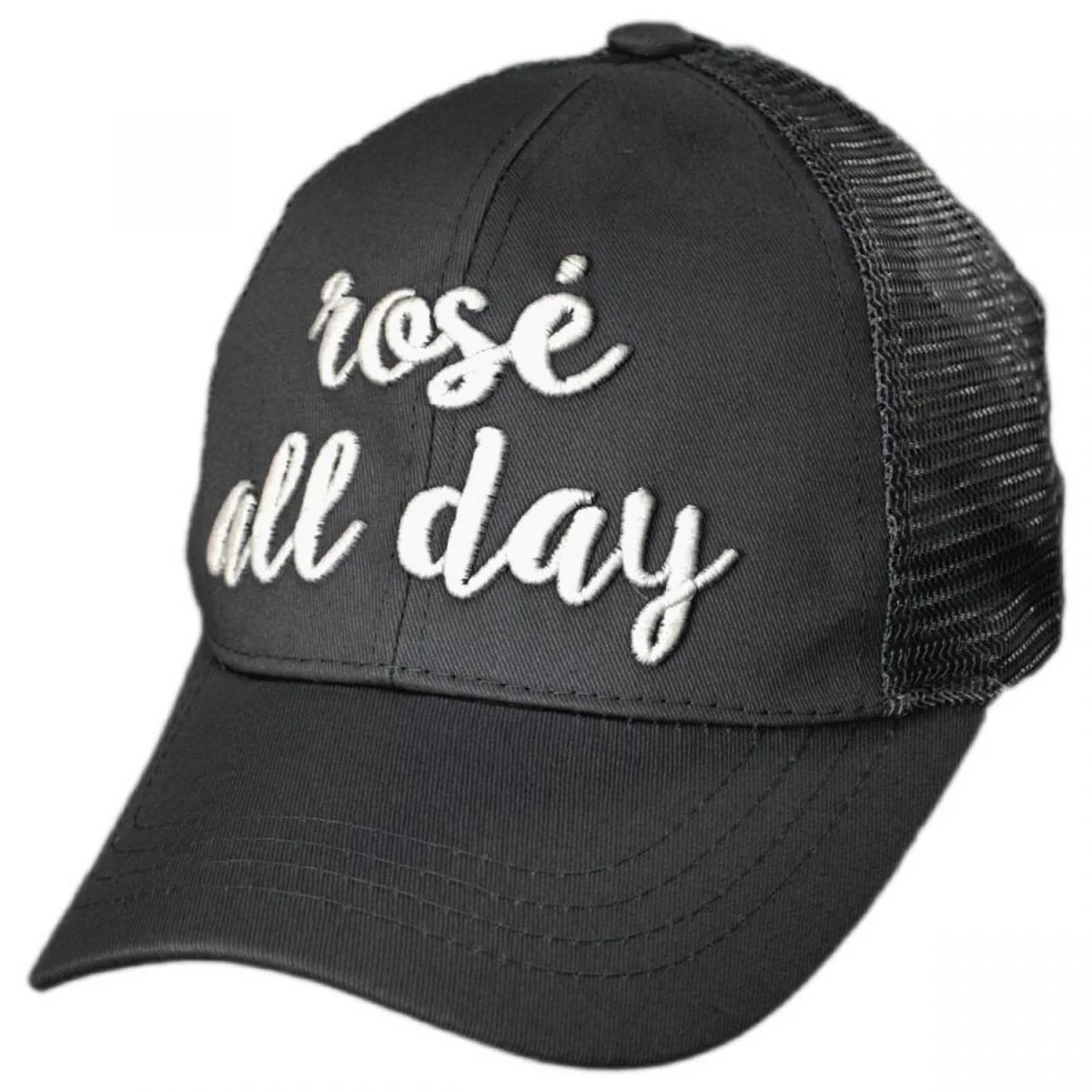 High Ponytail Rose All Day Mesh Adjustable Baseball Cap - Image 5