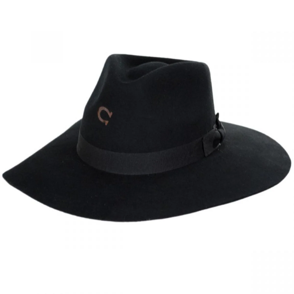 Highway Wide Brim Wool Felt Fedora Hat - Standard Colors - Image 5