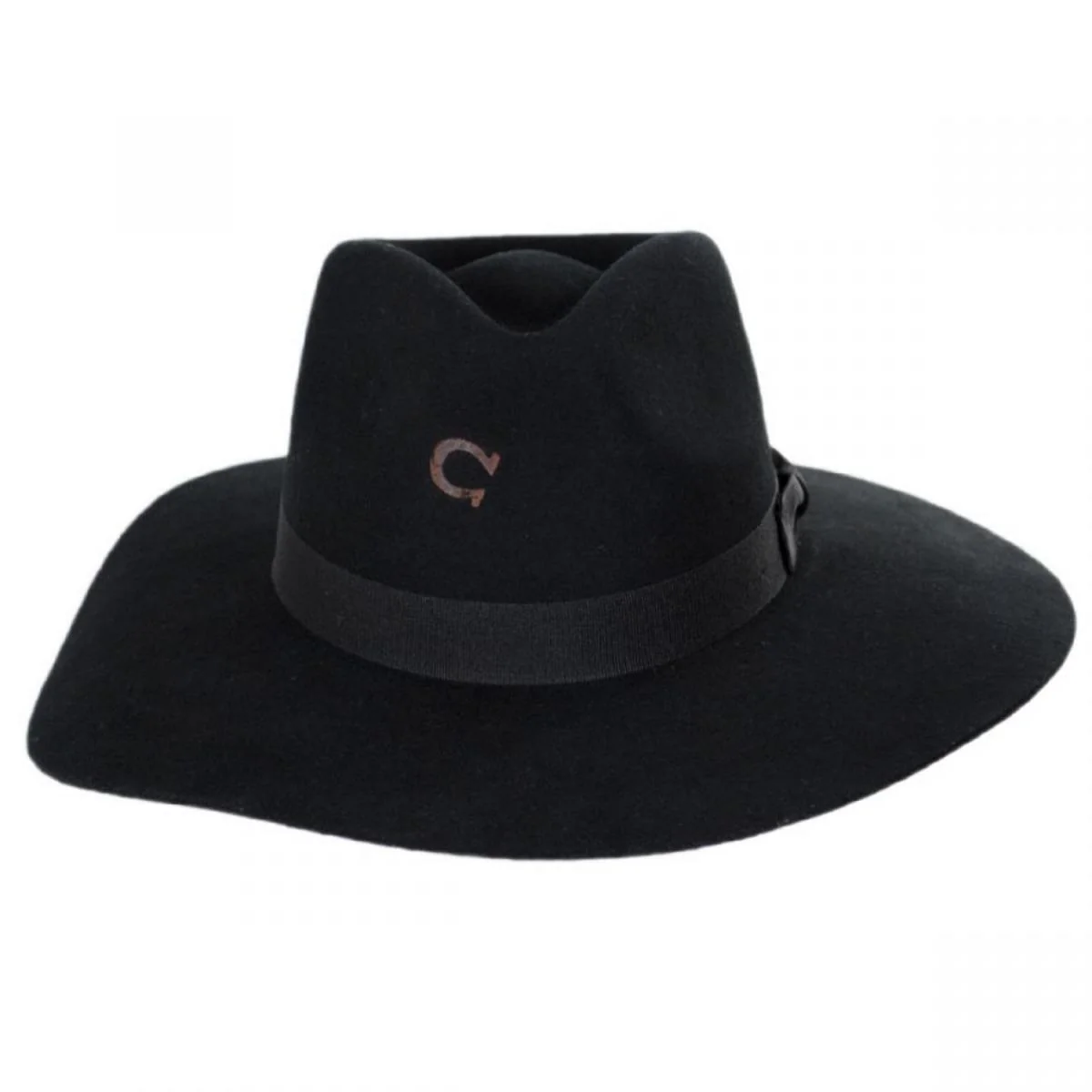 Highway Wide Brim Wool Felt Fedora Hat - Standard Colors - Image 7