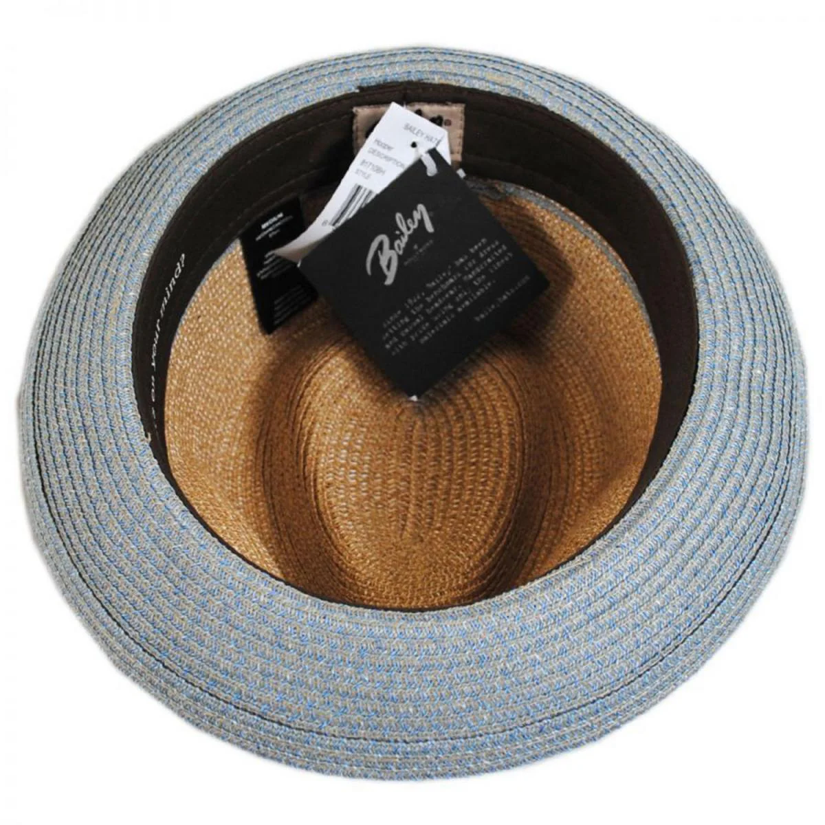 Hooper Toyo Straw Blend Trilby Fedora Hat - Image 12
