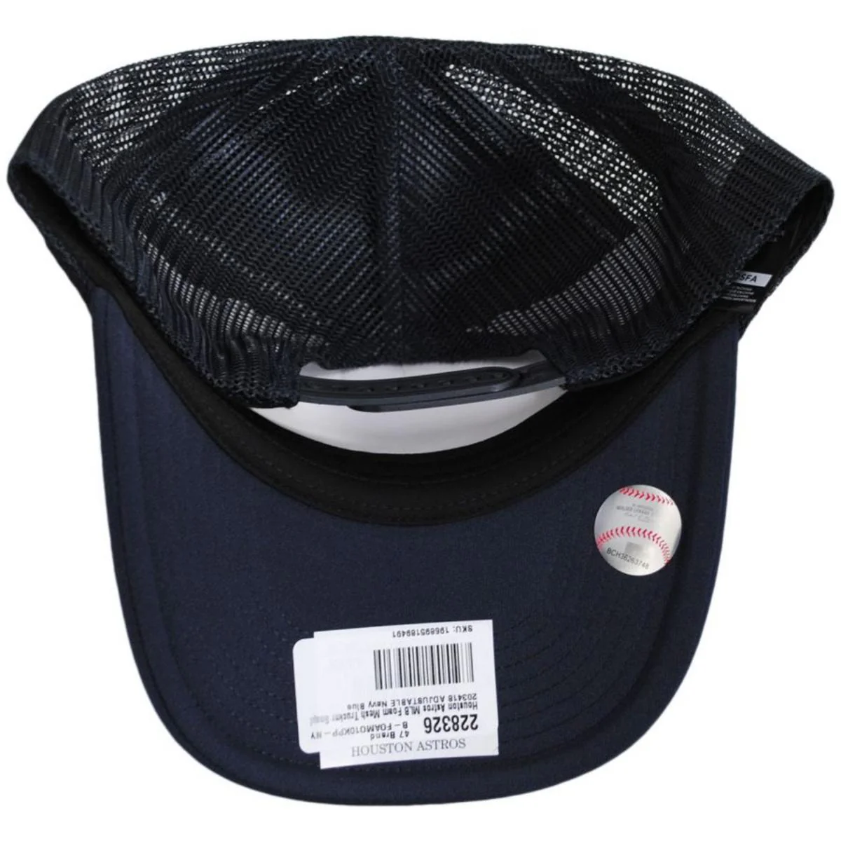 Houston Astros MLB Foam Mesh Trucker Snapback Baseball Cap - Image 4