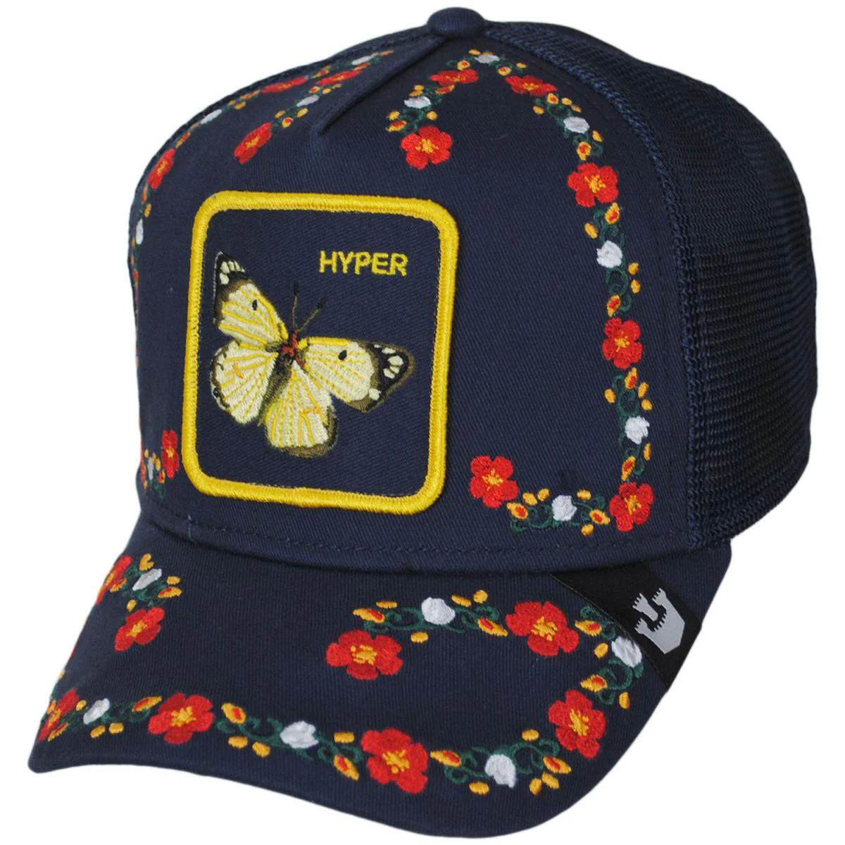 Hyper Floral Mesh Trucker Snapback Baseball Cap