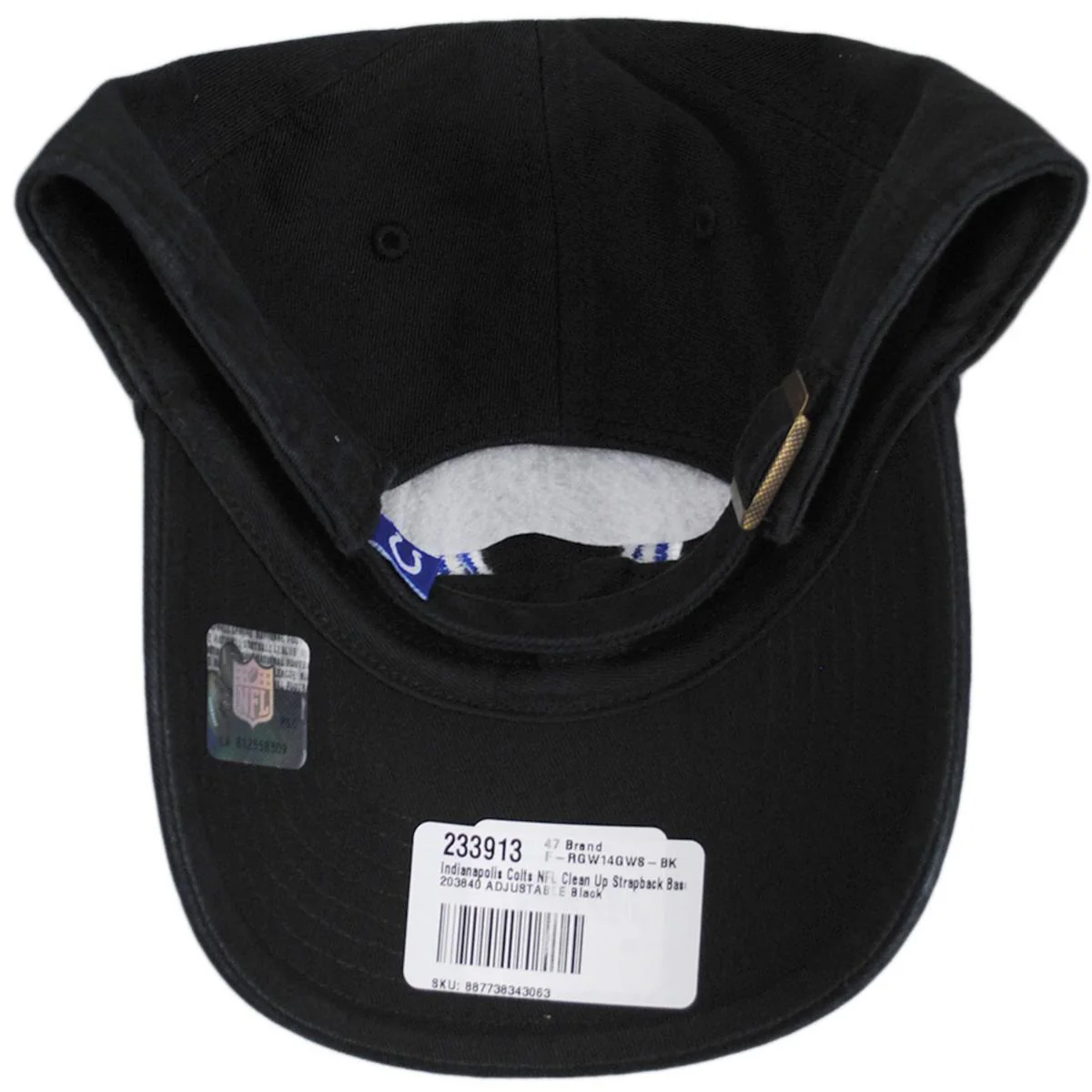 Indianapolis Colts NFL Clean Up Strapback Baseball Cap Dad Hat - Image 6