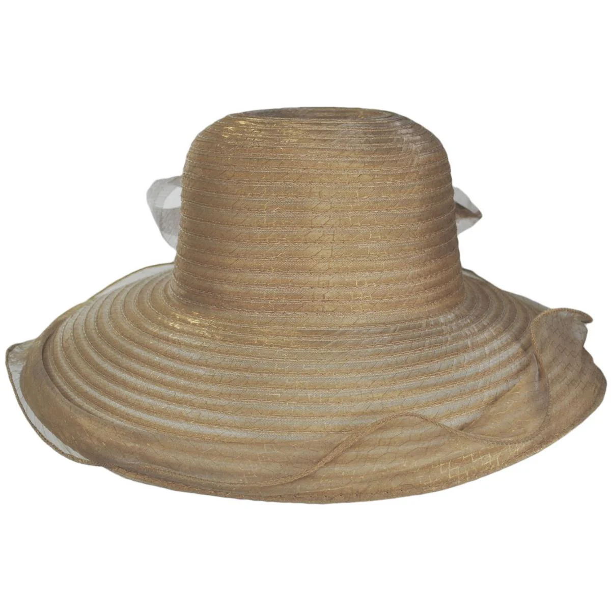 Iridescent Milan Organza Downbrim Hat - Image 3