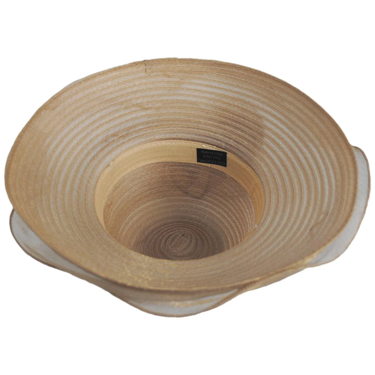 Iridescent Milan Organza Downbrim Hat - Image 5