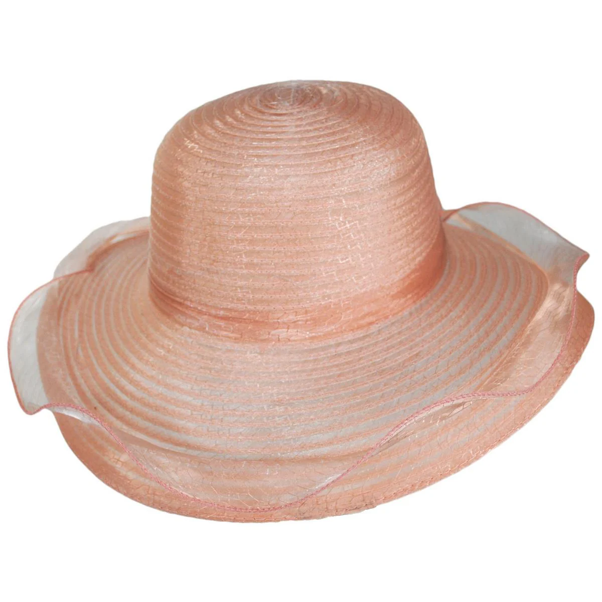 Iridescent Milan Organza Downbrim Hat - Image 6