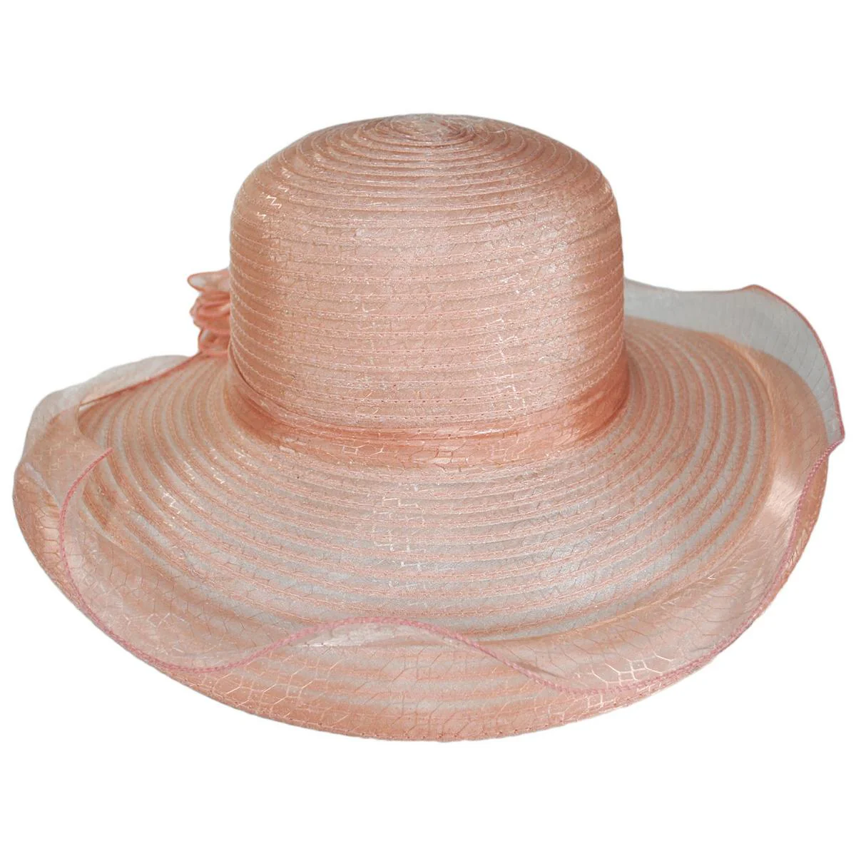 Iridescent Milan Organza Downbrim Hat - Image 7
