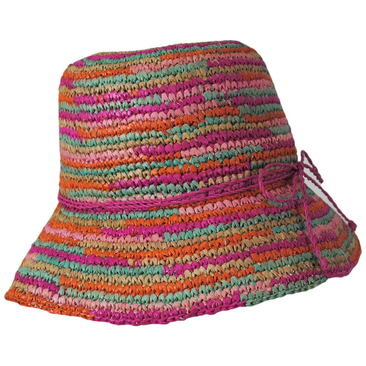 Iris Raffia Straw Bucket Hat - Image 4
