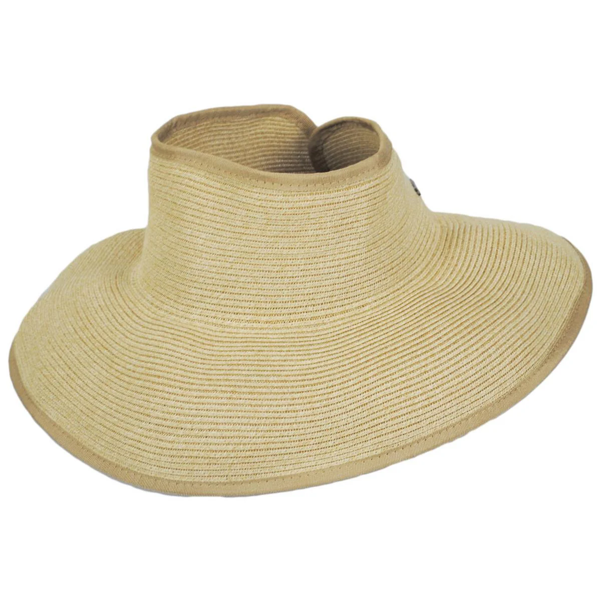 Ivy Toyo Braid Straw Rollable Visor