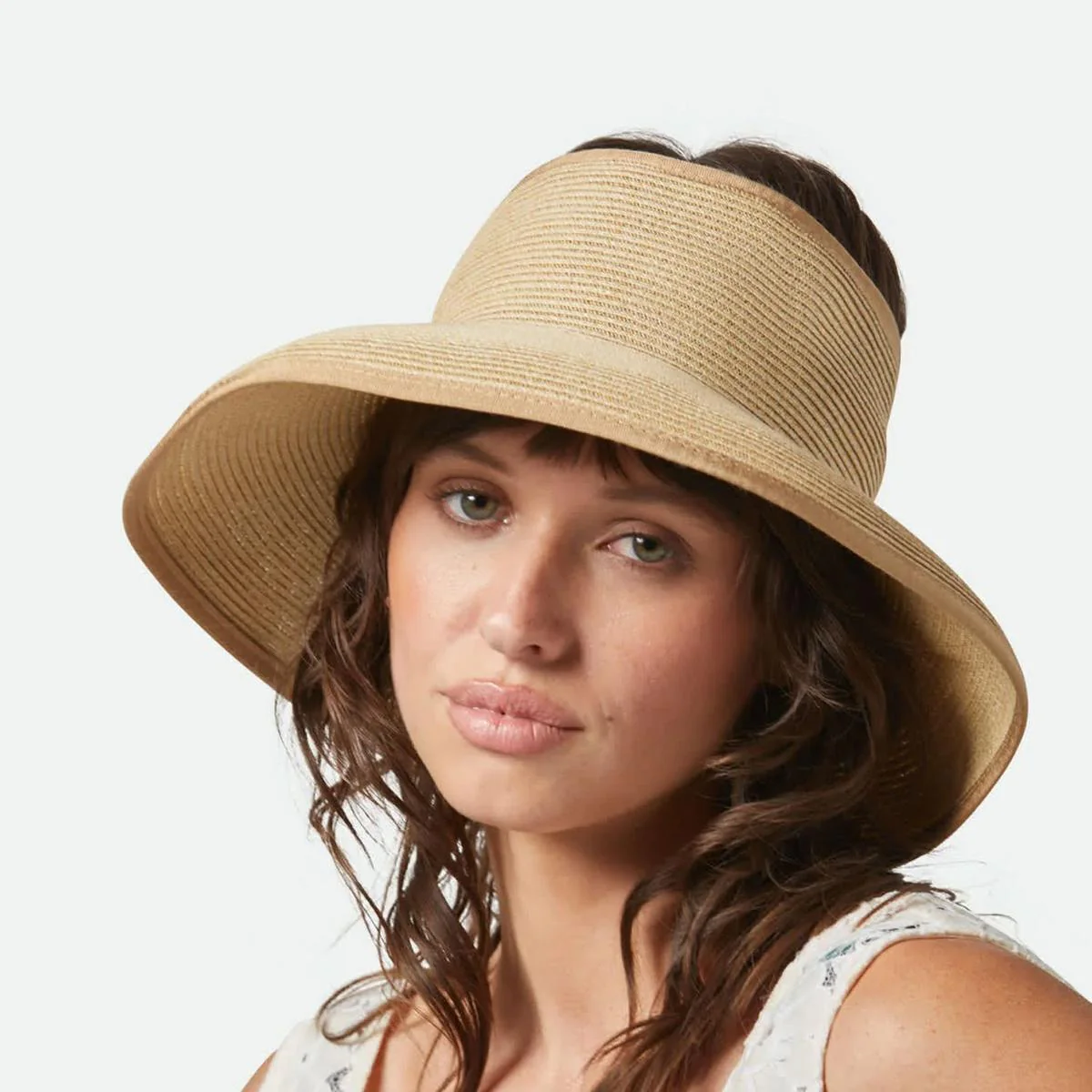 Ivy Toyo Braid Straw Rollable Visor - Image 2