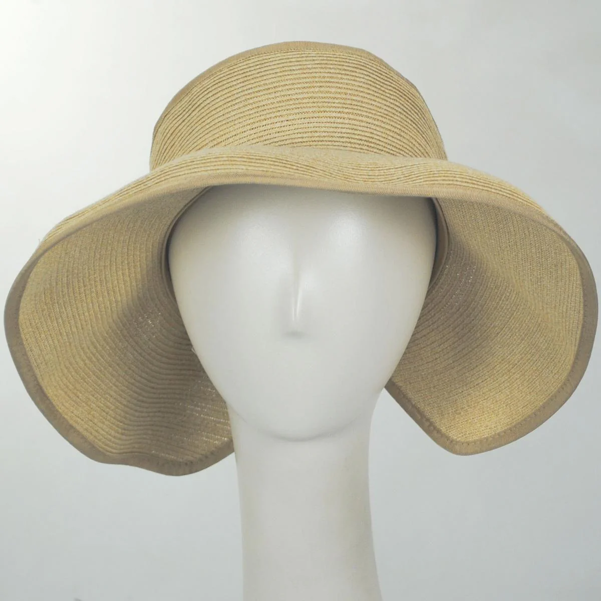 Ivy Toyo Braid Straw Rollable Visor - Image 3