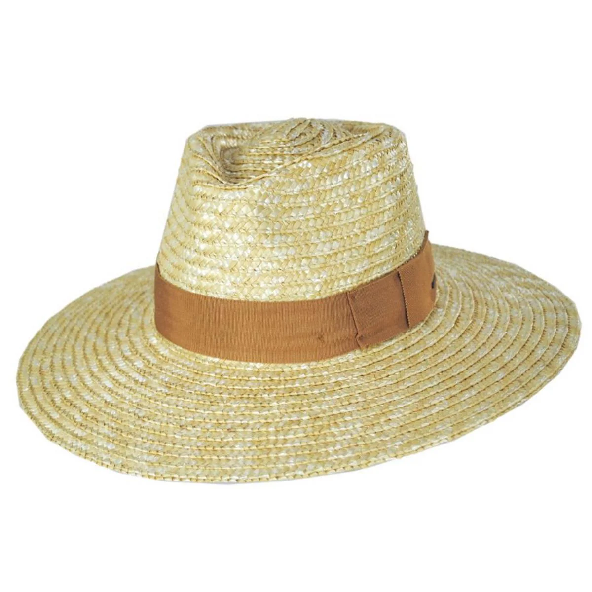 Joanna Wheat Straw Fedora Hat - Honey/Lion