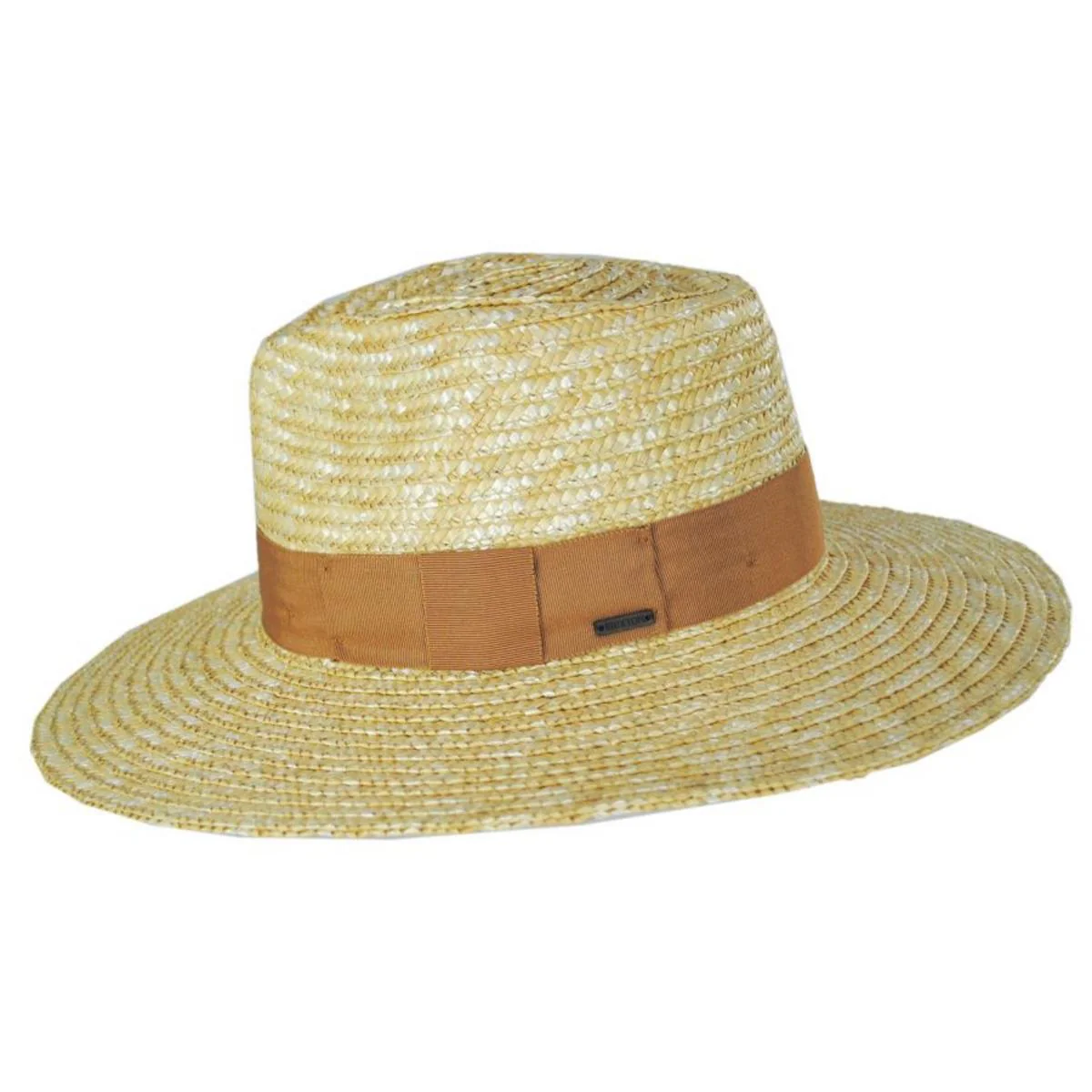 Joanna Wheat Straw Fedora Hat - Honey/Lion - Image 4