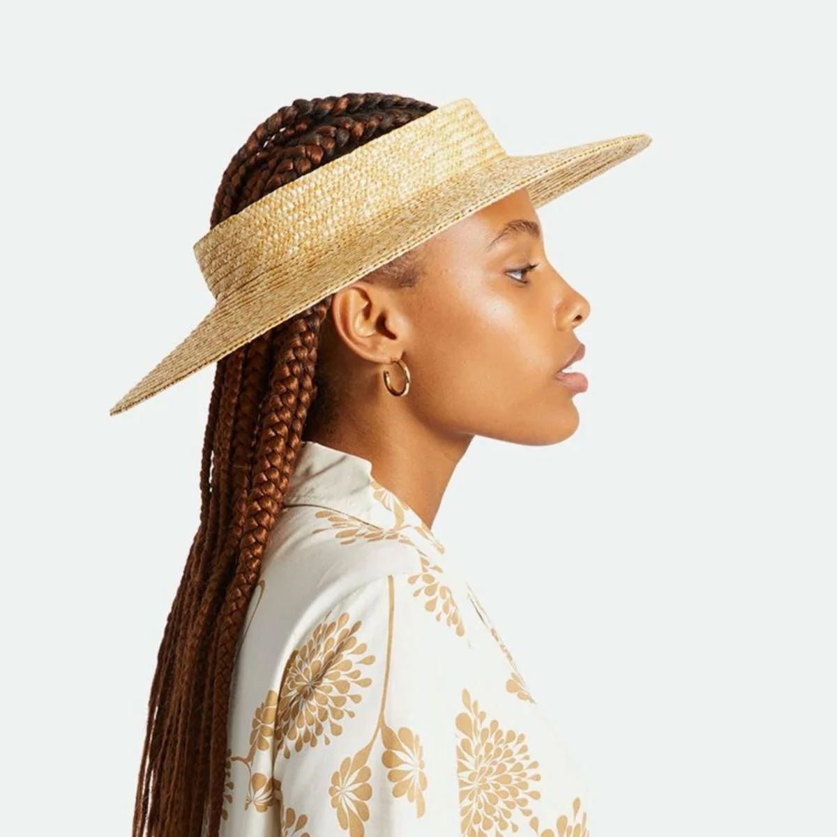 Joanna Wheat Straw Visor - Honey - Image 3
