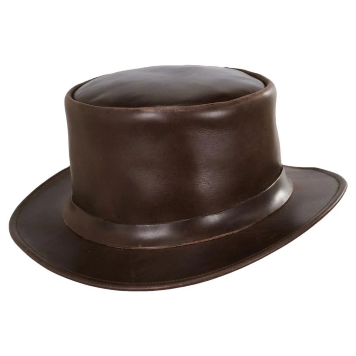 John Bull Leather Top Hat - Brown