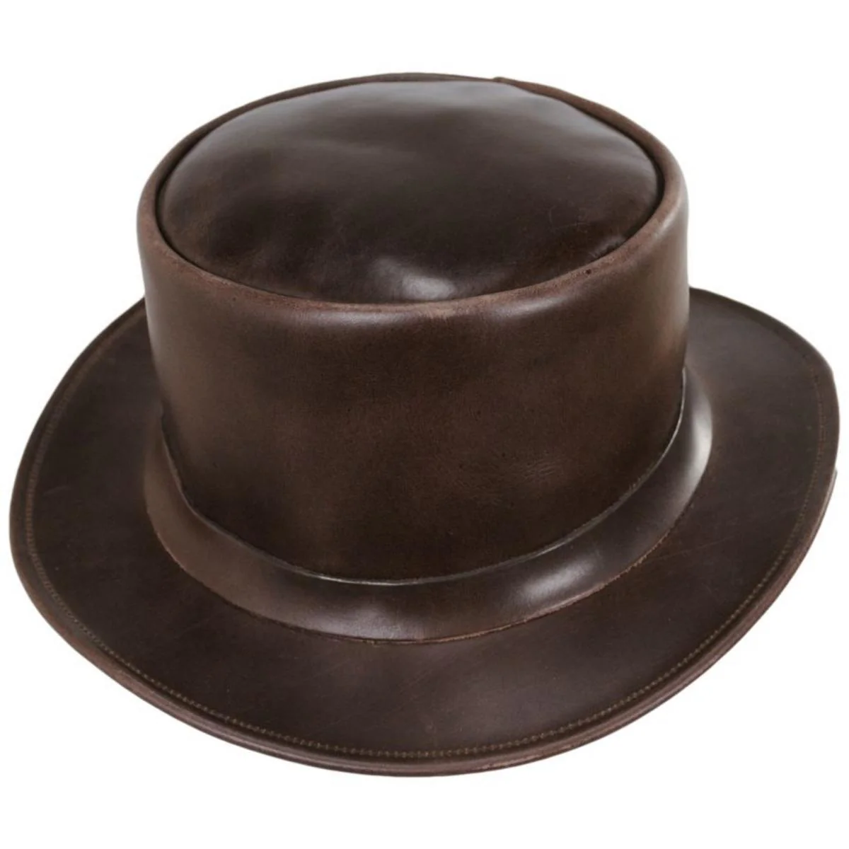 John Bull Leather Top Hat - Brown - Image 2