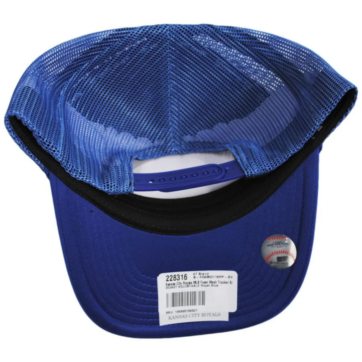 Kansas City Royals MLB Foam Mesh Trucker Snapback Baseball Cap - Image 4