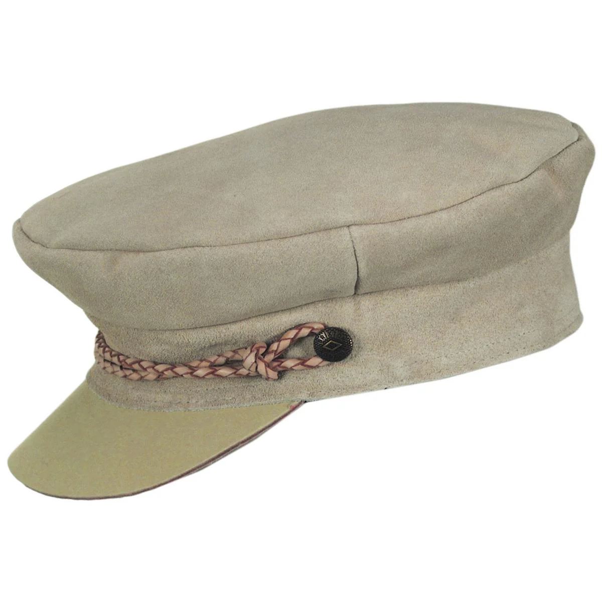 Kayla Leather Suede Fiddler Cap - Image 3