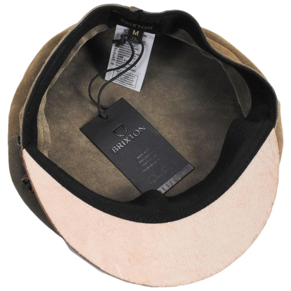 Kayla Leather Suede Fiddler Cap - Image 8