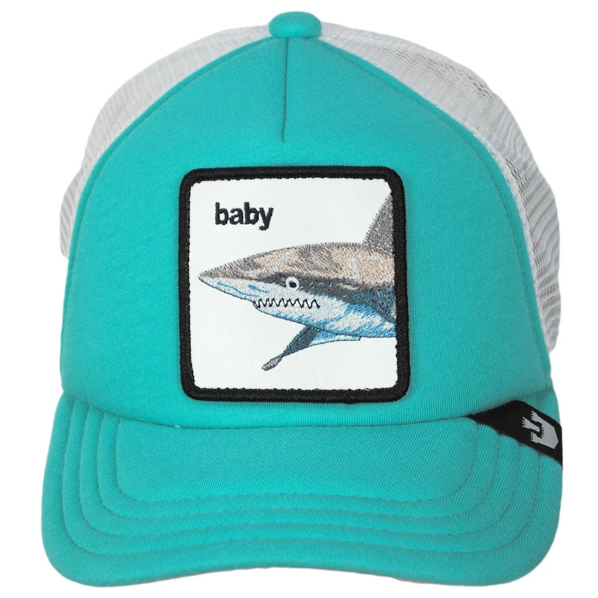 Kid's Baby Shark Mesh Trucker Snapback Baseball Cap - Image 2