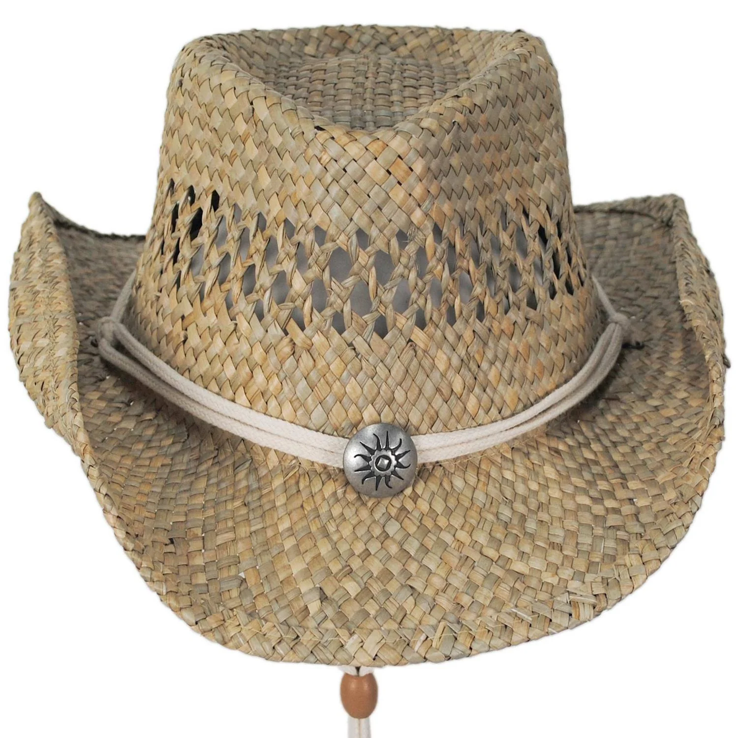 Kid's Bull Seagrass Straw Western Hat - Image 2
