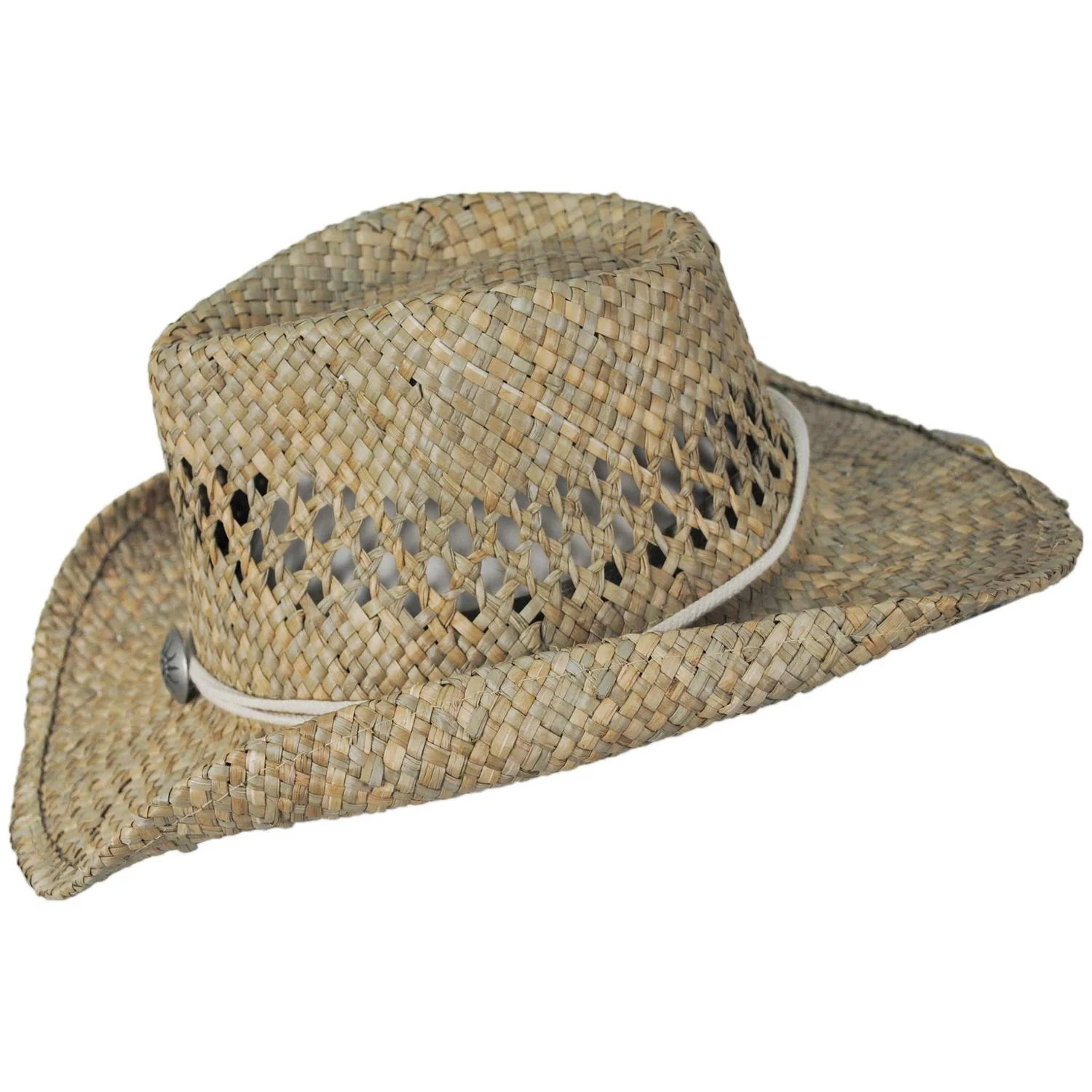 Kid's Bull Seagrass Straw Western Hat - Image 3