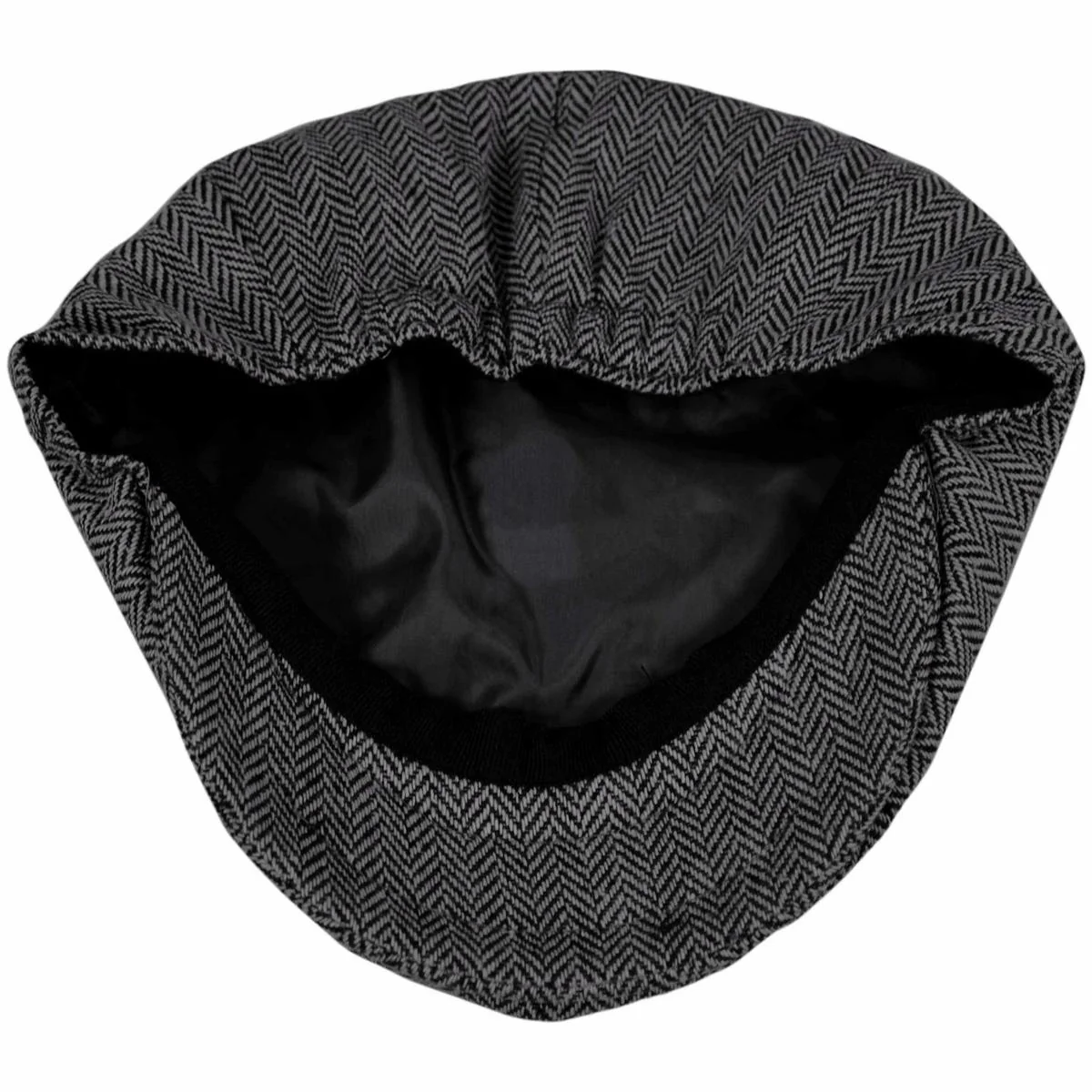 Kid's Herringbone Wool Blend Newsboy Cap - Image 8