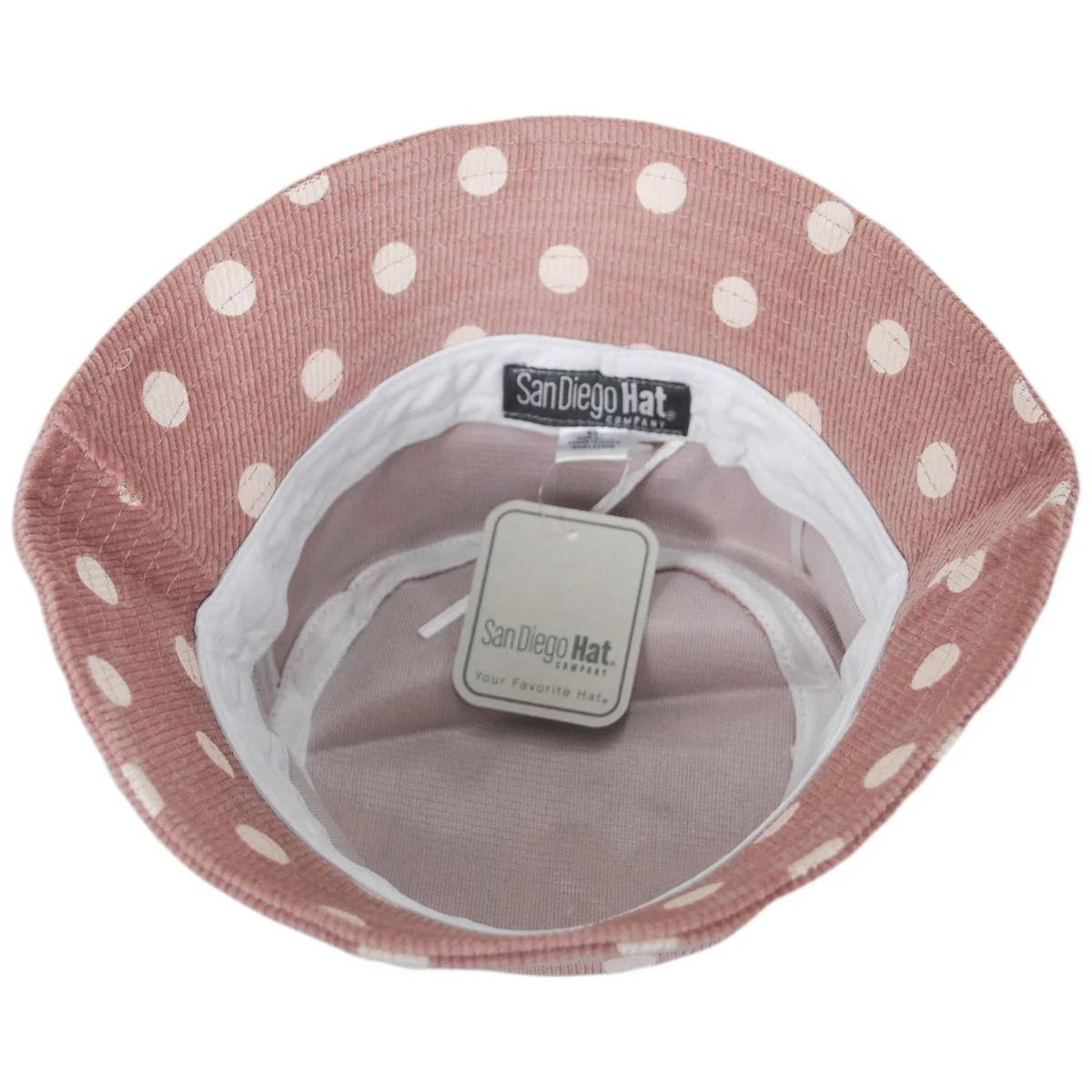 Kid's Polka Dot Cotton Corduroy Bucket Hat - Image 12