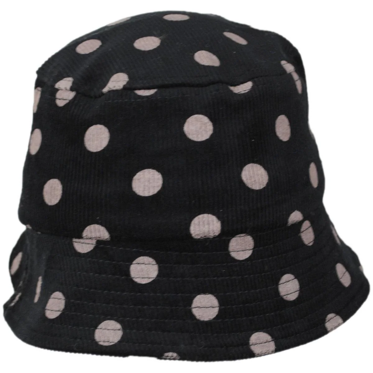 Kid's Polka Dot Cotton Corduroy Bucket Hat - Image 3