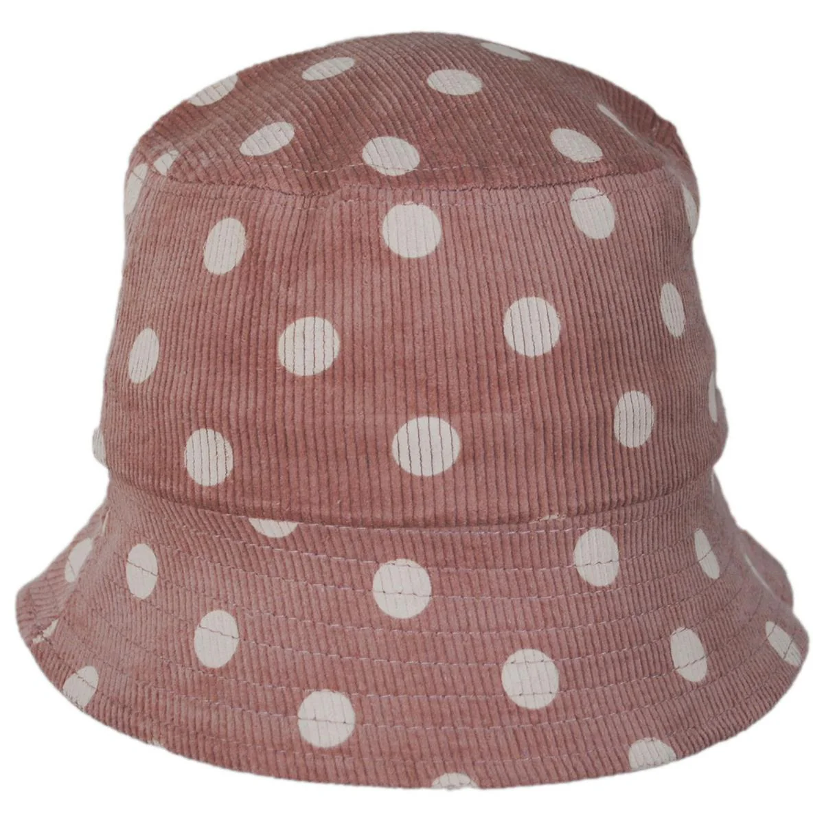 Kid's Polka Dot Cotton Corduroy Bucket Hat - Image 8